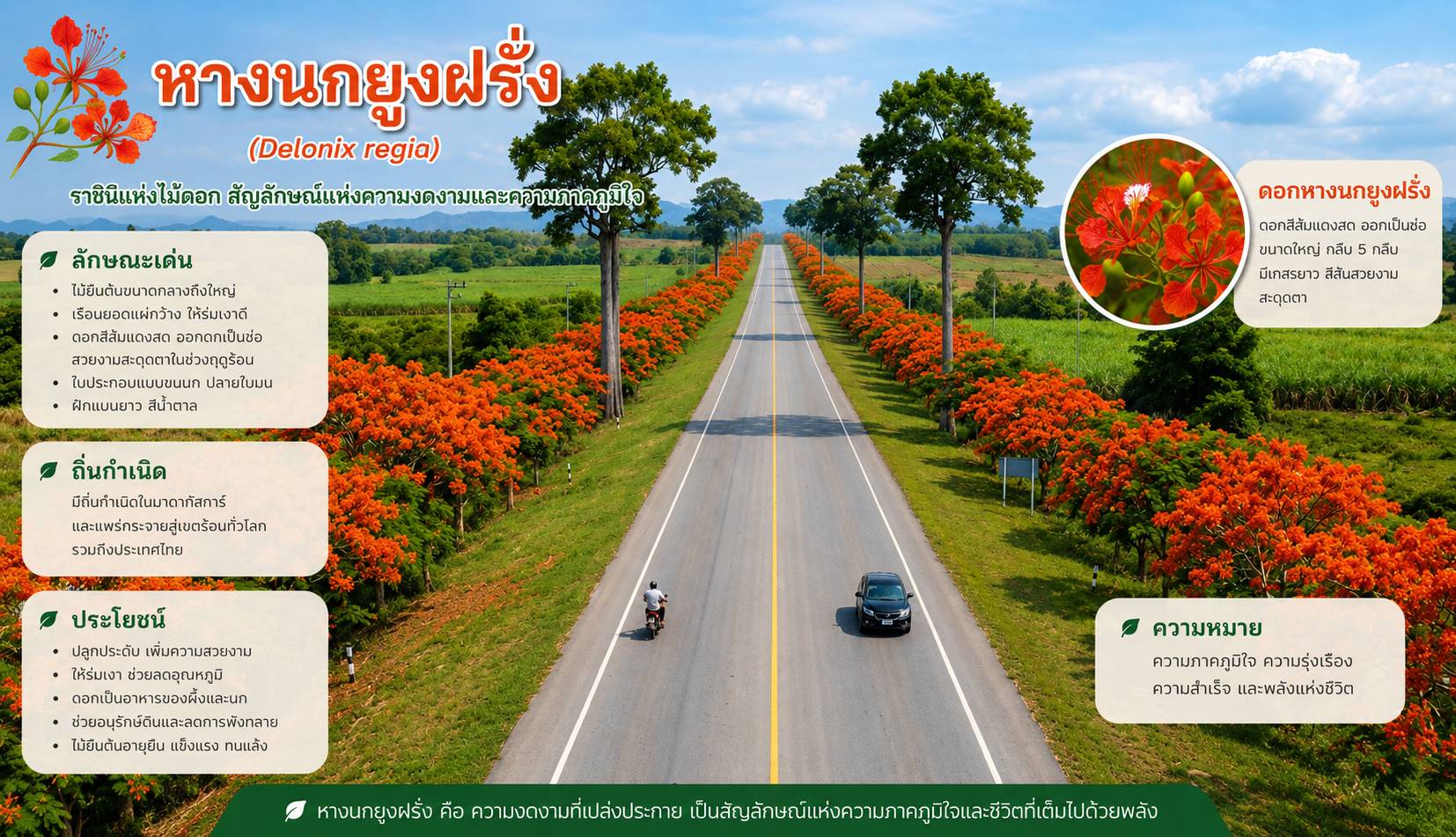หางนกยูงฝรั่ง